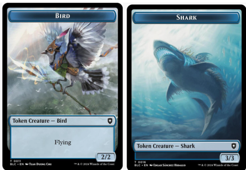 Bird (0011) // Shark (0016) Double-Sided Token